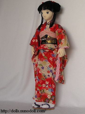 Red furisode kimono